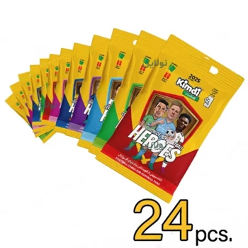 کارت بازی کیمدی فوتبالی سری heros 2025 بسته 24 عددی | نولاین بیزینس