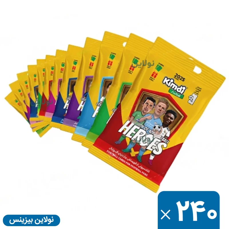 قیمت و خرید کارت بازی کیمدی فوتبالی سری heros 2025 کارتن 240 عددی | نولاین بیزینس