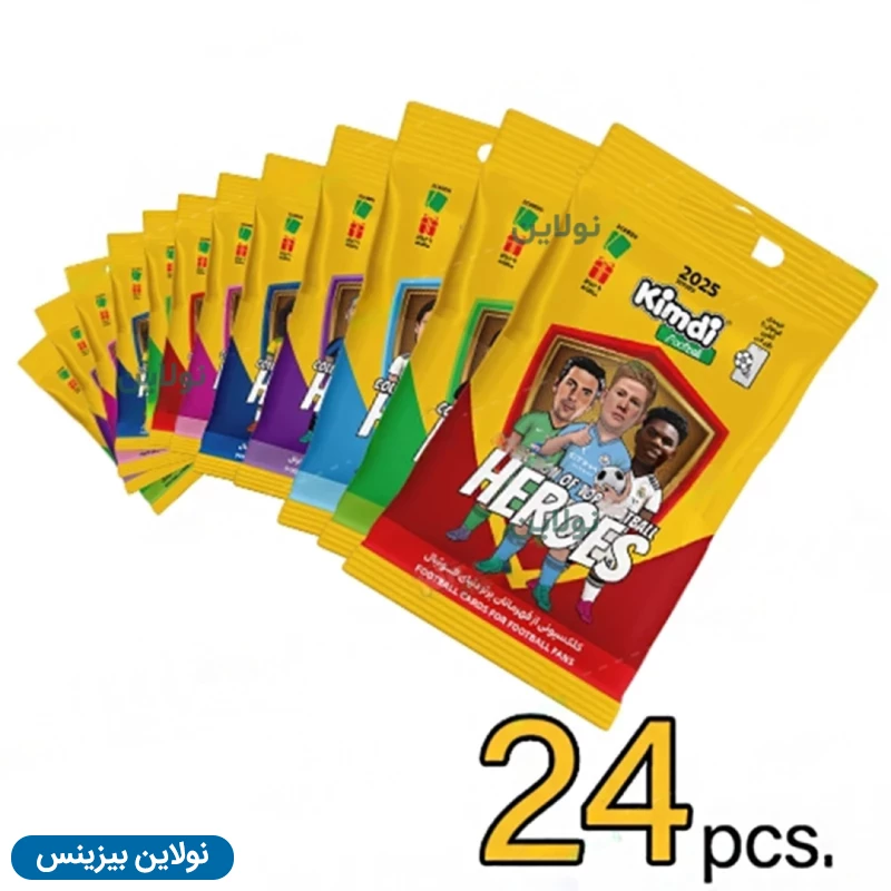 قیمت و خرید کارت بازی کیمدی فوتبالی سری heros 2025 بسته 24 عددی | نولاین بیزینس