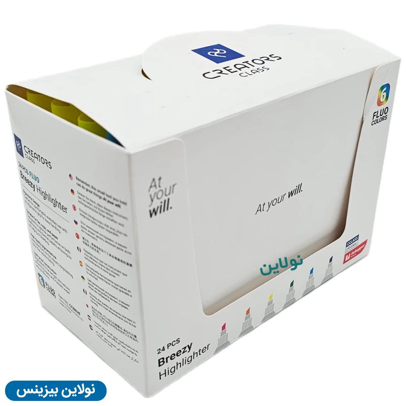 قیمت و خرید ماژیک هایلایتر مدل علامت زن بریزی Breezy سی کلاس بسته 24 عددی کد CCBRHF | نولاین بیزینس