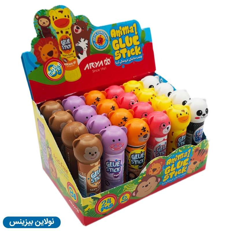 قیمت و خرید چسب ماتیکی 8 گرم عروسکی آریا بسته 30 عددی کد 8024 | نولاین بیزینس