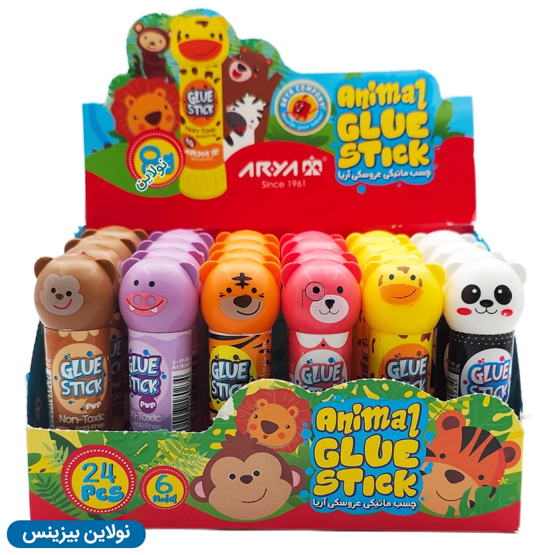 قیمت و خرید چسب ماتیکی 8 گرم عروسکی آریا بسته 30 عددی کد 8024 | نولاین بیزینس
