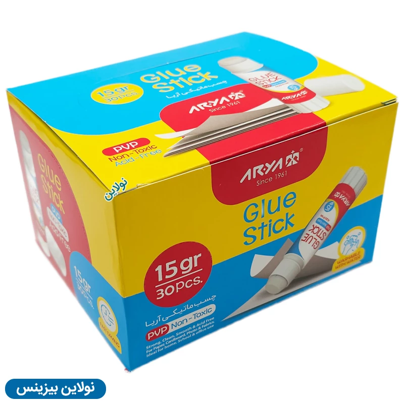 قیمت و خرید چسب ماتیکی 15 گرم آریا بسته 30 عددی کد 8005 | نولاین بیزینس
