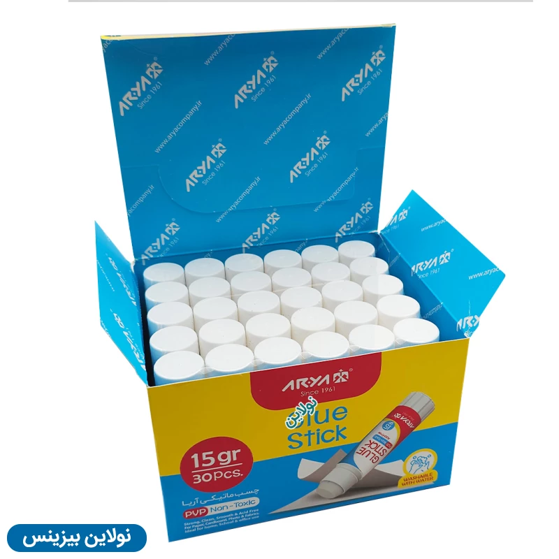 قیمت و خرید چسب ماتیکی 15 گرم آریا بسته 30 عددی کد 8005 | نولاین بیزینس