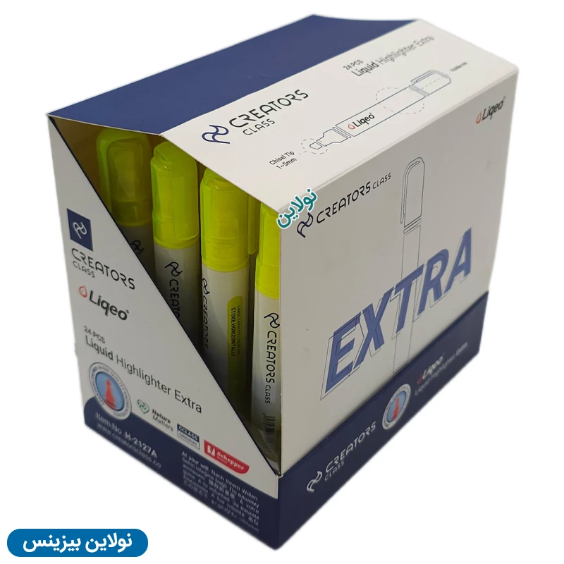 قیمت و خرید ماژیک هایلایتر مدل علامت زن جوهر مایع سی کلاس مدل Liqeo Extera بسته 24 عدد کد H-2127A | نولاین بیزینس