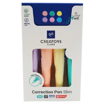 غلط گیر مینی قلمی سی کلاس مدل اسلیم پاستلی حجم 6 میلی لیتر بسته 12 عدد کد CCCP6 | نولاین بیزینس