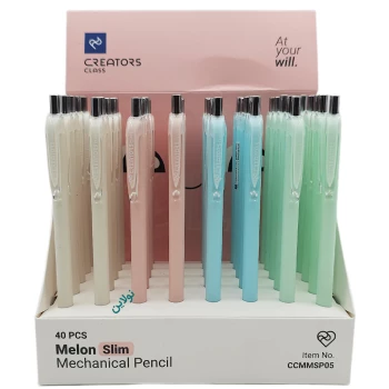 مداد نوکی ملون اسلیم سی کلاس Melon Slim ضخامت 0.5 میلی متری بسته 40 عددی کد CCMMSP05 | نولاین بیزنس