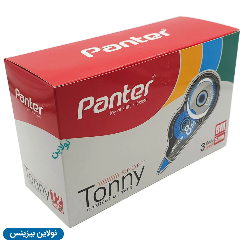 قیمت و خرید غلط گیر نواری پنتر 8 متری مدل Tonny Sport بسته 12 عددی کد CT-103 | نولاین بیزینس
