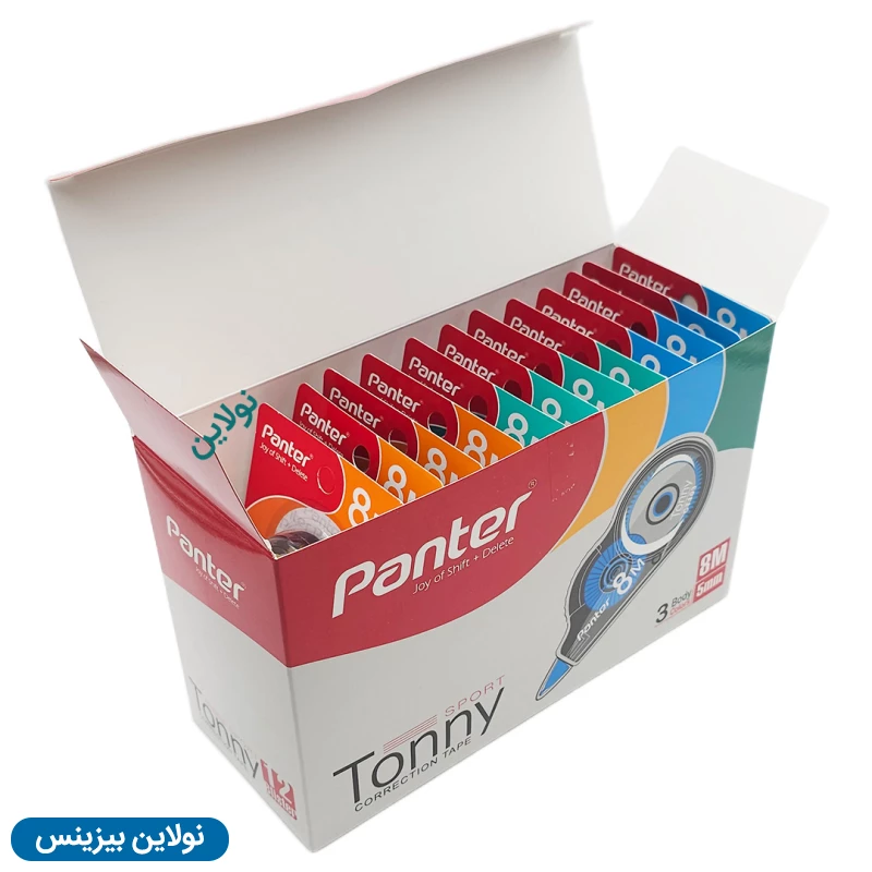 قیمت و خرید غلط گیر نواری پنتر 8 متری مدل Tonny Sport بسته 12 عددی کد CT-103 | نولاین بیزینس