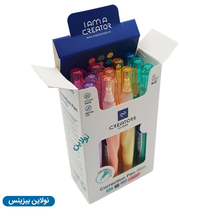 قیمت و خرید غلط گیر مینی قلمی سی کلاس مدل اسلیم پاستلی حجم 6 میلی لیتر بسته 12 عدد کد CCCP6 | نولاین بیزینس