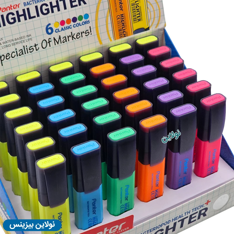 قیمت و خرید ماژیک هایلایتر مدل علامت زن پنتر مدل فلورسنت بسته 36 عددی کد CH-511 | نولاین بیزینس