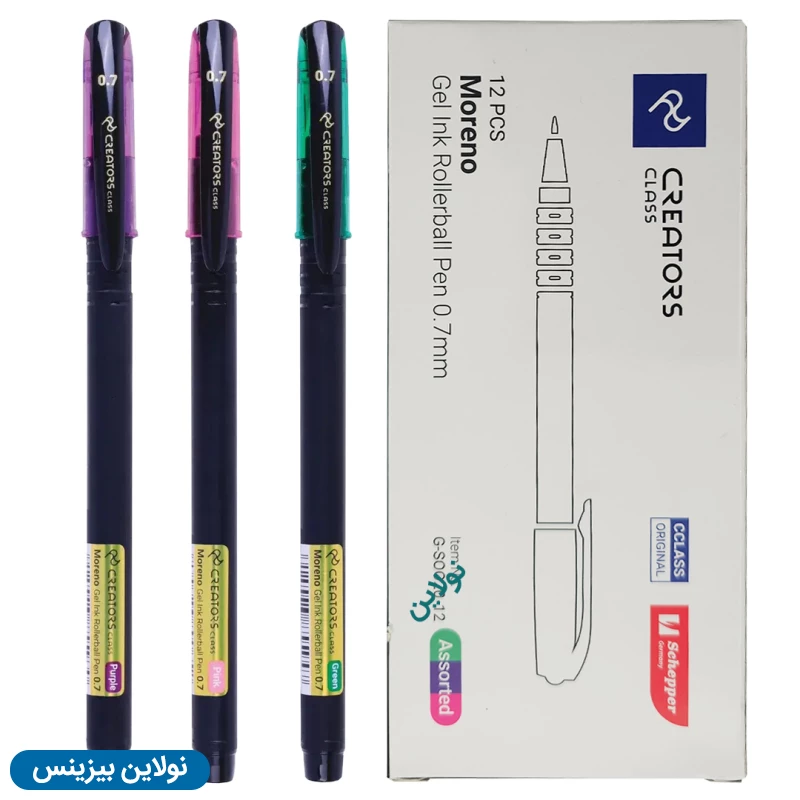 قیمت و خرید روان نویس مورنو Moreno سی کلاس ضخامت 0.7 میلی متری بسته 12 عددی | نولاین بیزینس