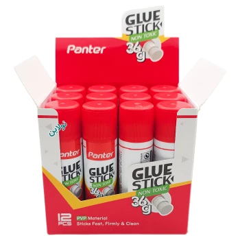 چسب ماتیکی 36 گرم پنتر بسته 12 عددی کد GS-420 | نولاین بیزنس