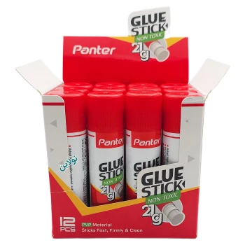 چسب ماتیکی 21 گرم پنتر بسته 12 عددی کد GS-419 | نولاین بیزنس