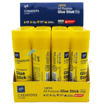 چسب ماتیکی 36 گرم سی کلاس بسته 12 عددی کد GS-AP36 | نولاین بیزنس