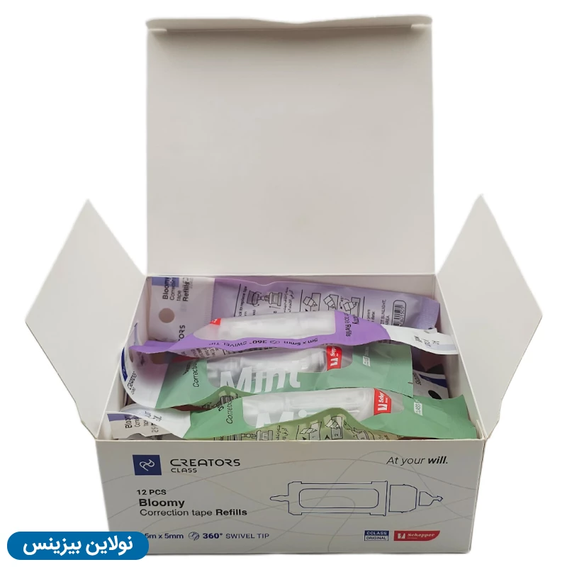 قیمت و خرید یدک لاک غلط گیر نواری سی کلاس مدل بلومی bloomy بسته 12 عددی کد CCT-78R | نولاین بیزینس