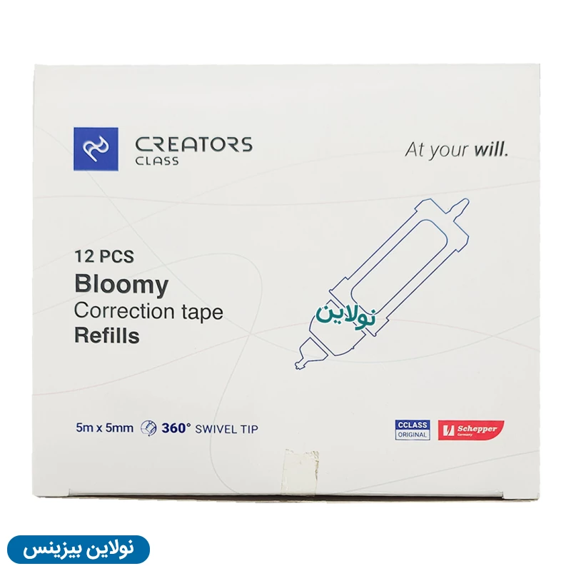 قیمت و خرید یدک لاک غلط گیر نواری سی کلاس مدل بلومی bloomy بسته 12 عددی کد CCT-78R | نولاین بیزینس