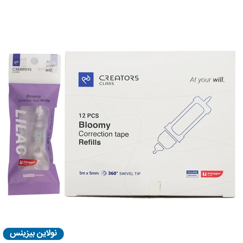 قیمت و خرید یدک لاک غلط گیر نواری سی کلاس مدل بلومی bloomy بسته 12 عددی کد CCT-78R | نولاین بیزینس