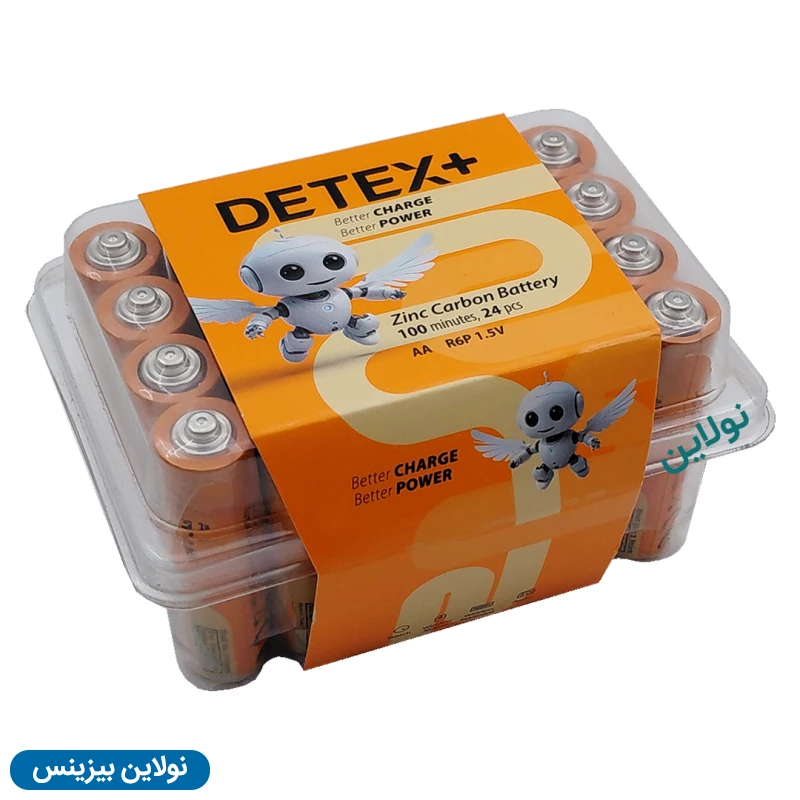 قیمت و خرید باتری قلم دیتکس پلاس مدل Zinc Carboon AA R6P 1.5v بسته 24 عددی | نولاین بیزینس