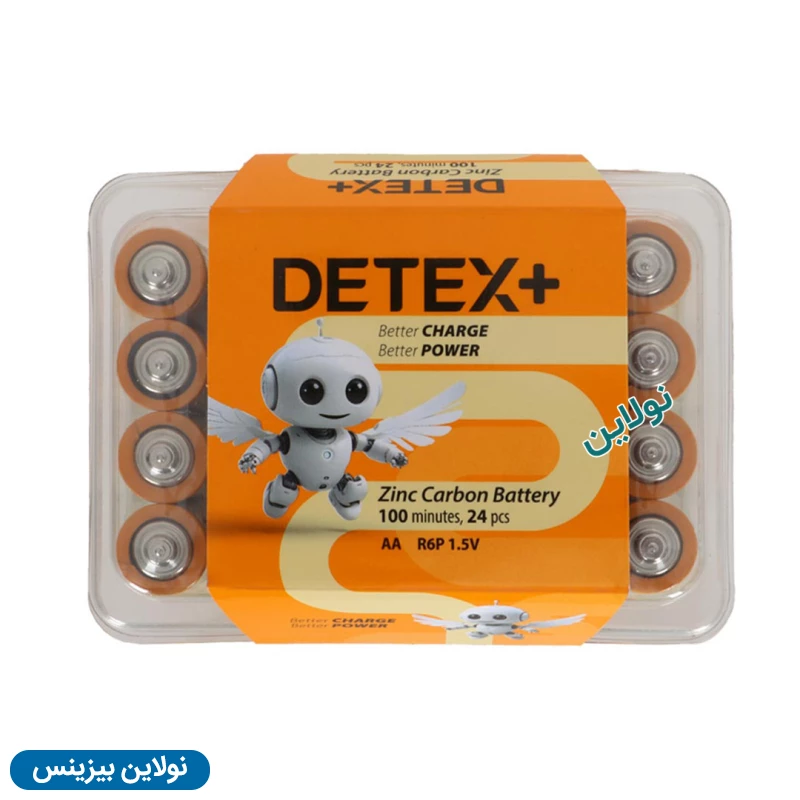 قیمت و خرید باتری قلم دیتکس پلاس مدل Zinc Carboon AA R6P 1.5v بسته 24 عددی | نولاین بیزینس