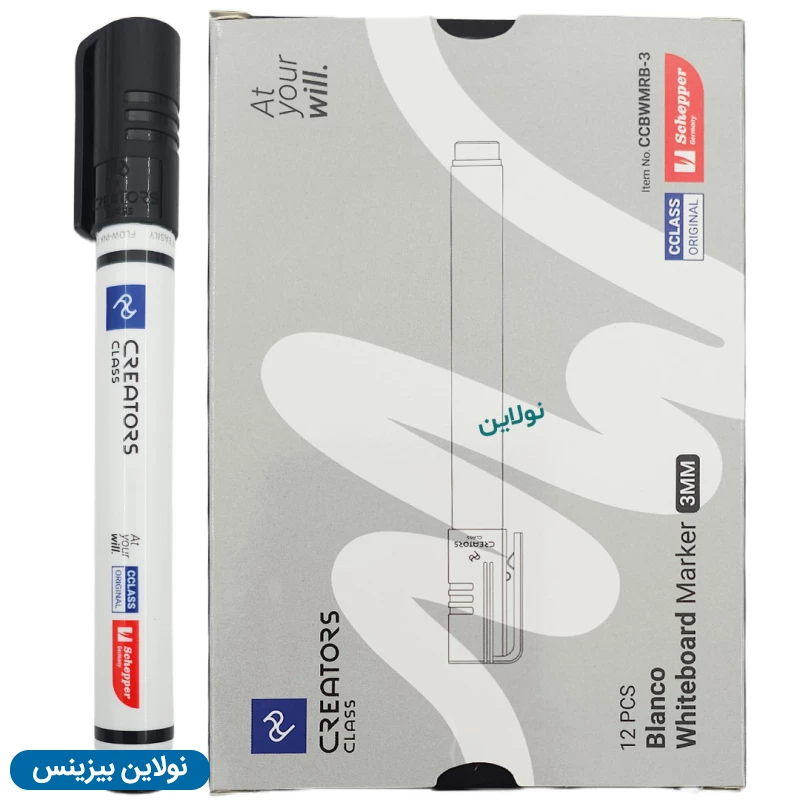 قیمت و خرید ماژیک وایت برد سی کلاس مدل نوک گرد بلانکو Blanco بسته 12 عددی کد CCBWMCB-3 | نولاین بیزینس