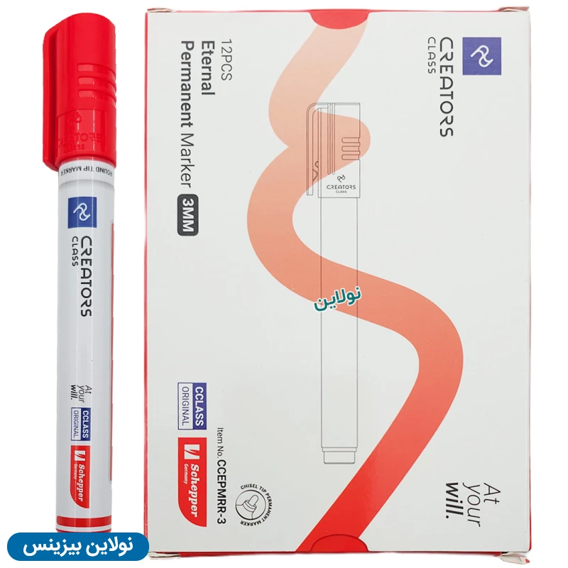 قیمت و خرید ماژیک پرمننت (پاک نشو) سی کلاس مدل نوک تخت اترنال Eternal بسته 12 عددی کد CCEMPRG-5 | نولاین بیزینس