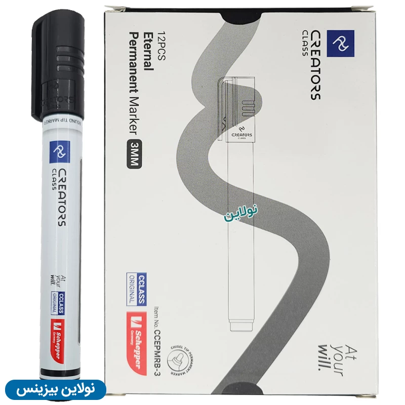 قیمت و خرید ماژیک پرمننت (پاک نشو) سی کلاس مدل نوک تخت اترنال Eternal بسته 12 عددی کد CCEMPRG-5 | نولاین بیزینس