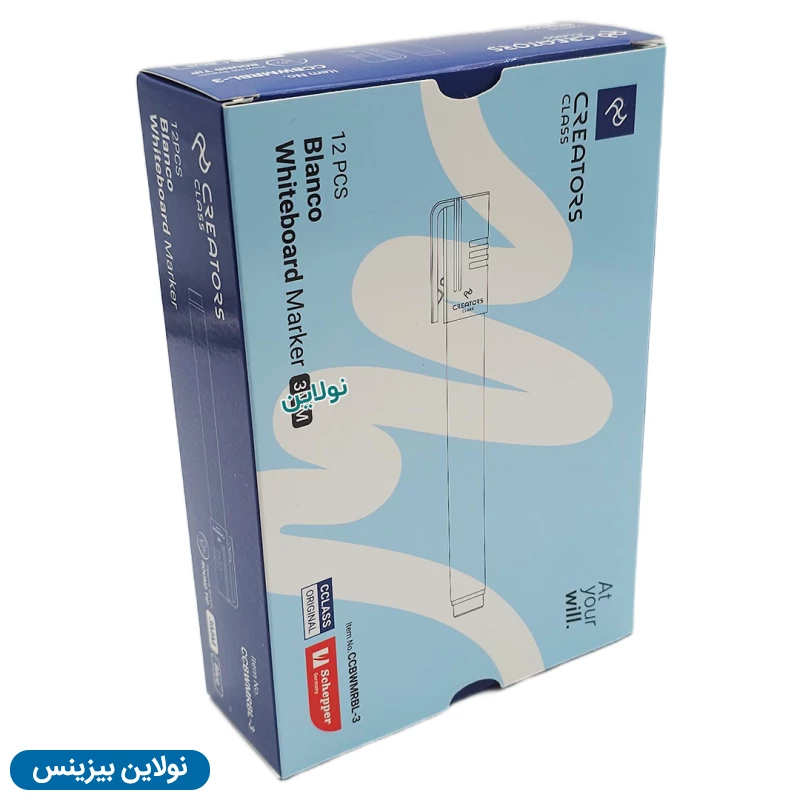 قیمت و خرید ماژیک وایت برد سی کلاس مدل نوک گرد بلانکو Blanco بسته 12 عددی کد CCBWMCB-3 | نولاین بیزینس
