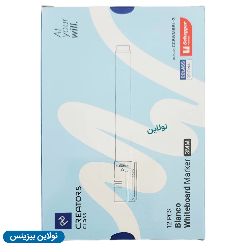 قیمت و خرید ماژیک وایت برد سی کلاس مدل نوک گرد بلانکو Blanco بسته 12 عددی کد CCBWMCB-3 | نولاین بیزینس