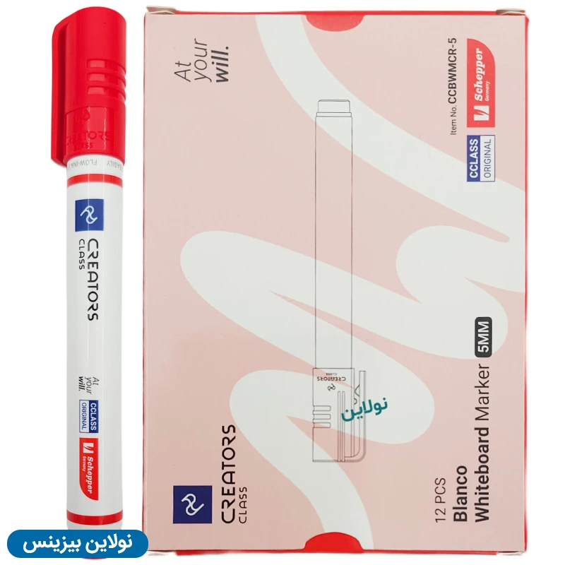 قیمت و خرید ماژیک وایت برد سی کلاس مدل نوک تخت بلانکو Blanco بسته 12 عددی کد CCBWMCB-5 | نولاین بیزینس