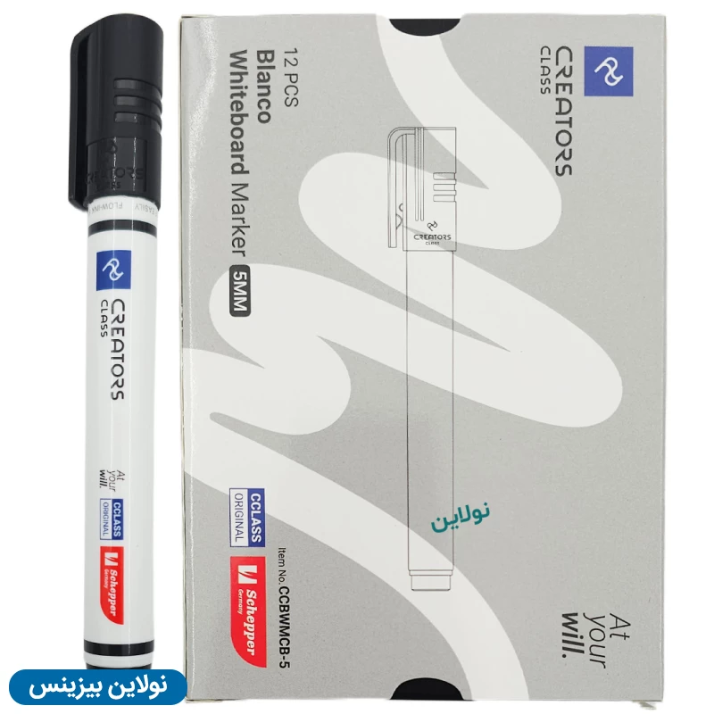 قیمت و خرید ماژیک وایت برد سی کلاس مدل نوک تخت بلانکو Blanco بسته 12 عددی کد CCBWMCB-5 | نولاین بیزینس