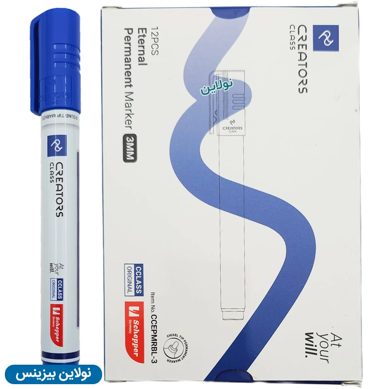 قیمت و خرید ماژیک پرمننت (پاک نشو) سی کلاس مدل نوک تخت اترنال Eternal بسته 12 عددی کد CCEMPRG-5 | نولاین بیزینس