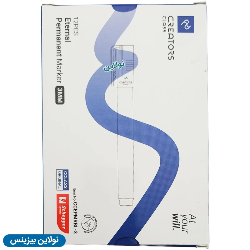قیمت و خرید ماژیک پرمننت (پاک نشو) سی کلاس مدل نوک تخت اترنال Eternal بسته 12 عددی کد CCEMPRG-5 | نولاین بیزینس