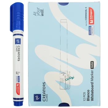 ماژیک وایت برد سی کلاس مدل نوک تخت بلانکو Blanco بسته 12 عددی کد CCBWMCB-5 | نولاین بیزینس