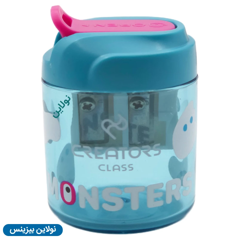 قیمت و خرید تراش مخزن دار سی کلاس 2 سوراخ مدل مانسترز پاستلی بسته 24 عددی کد CCMONPSP | نولاین بیزینس