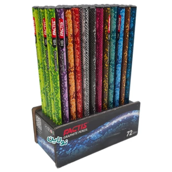 مداد مشکی فکتیس طرح پوست ماری استند 72 عددی | نولاین بیزینس