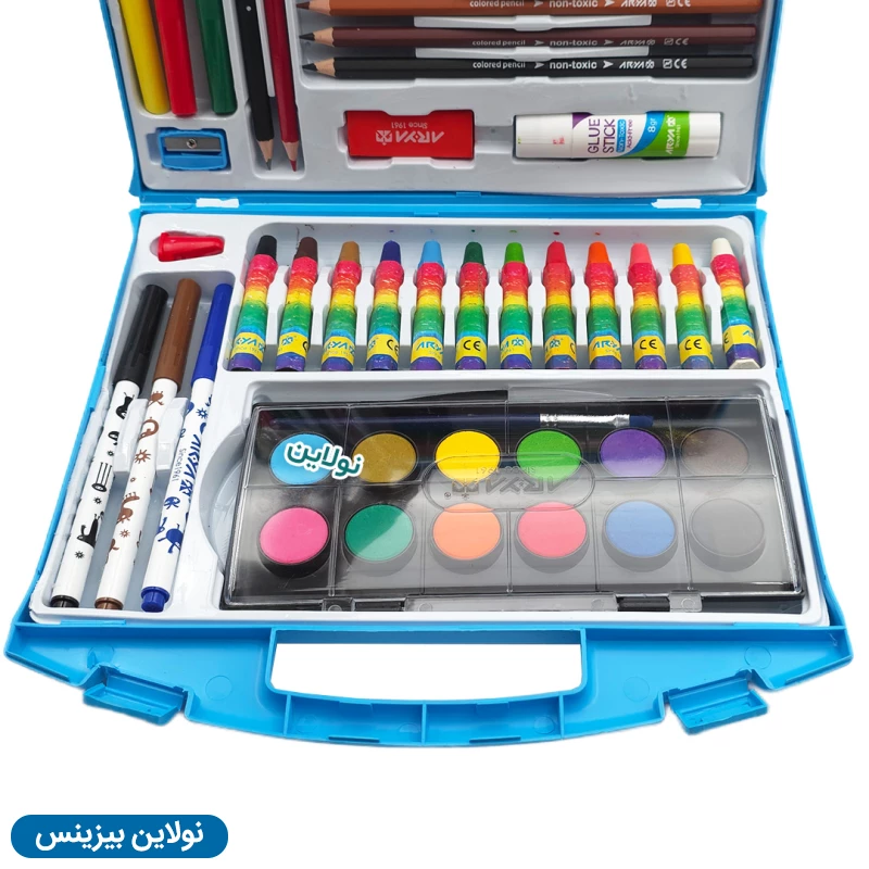 قیمت و خرید کیف ست نقاشی 48 تکه آریا کارتن 12 عددی کد 6030 | نولاین بیزینس