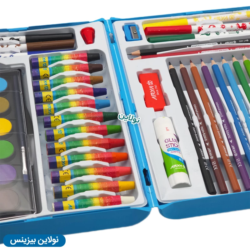 قیمت و خرید کیف ست نقاشی 48 تکه آریا کد 6030 | نولاین بیزینس