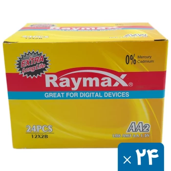 باتری قلمی آلکالاین رایمکس بسته 24 عددی Raymax LR6 AA | نولاین بیزینس