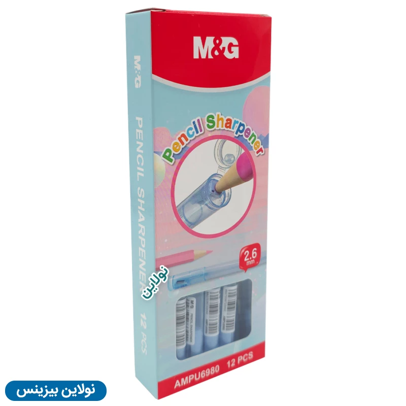 قیمت و خرید تراش مداد رنگی اتودی ام اند جی M&G ضمانت 2.6 میلی متری بسته 12 عددی کد AMPU6980 | نولاین بیزینس