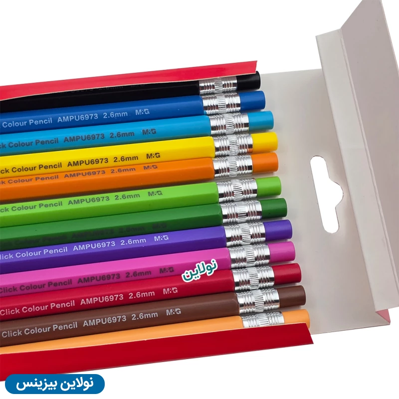 قیمت و خرید مداد رنگی اتودی 12 رنگ ام اند جی M&G کد AMPU6974 | نولاین بیزینس