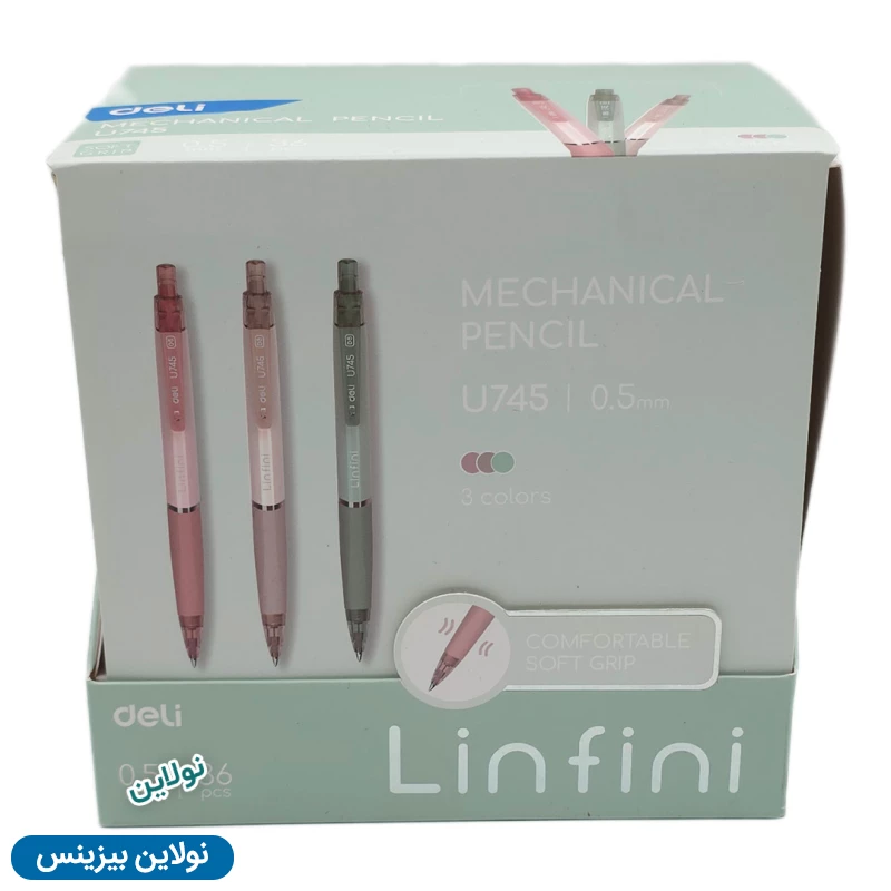 قیمت و خرید مداد نوکی پاستلی لینفاینی دلی ضخامت 0.7 میلی متری بسته 36 عددی کد Linfini U747 | نولاین بیزینس