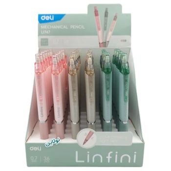 مداد نوکی پاستلی لینفاینی دلی ضخامت 0.7 میلی متری بسته 36 عددی کد Linfini U747 | نولاین بیزینس