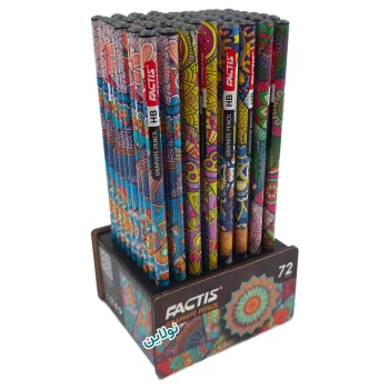مداد مشکی فکتیس طرح ترنج استند 72 عددی | نولاین بیزینس