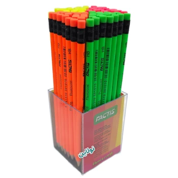 مداد مشکی پاک کن دار فکتیس طرح فلورسنت استند 72 عددی | نولاین بیزینس