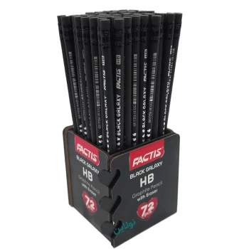 مداد مشکی پاک کن دار فکتیس طرح کهکشانی استند 72 عددی | نولاین بیزینس