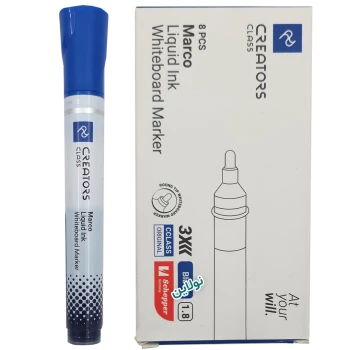 ماژیک وایت برد جوهر مایع سی کلاس نوک گرد مدل مارکو بسته 8 عددی کد CCLM01 | نولاین بیزینس