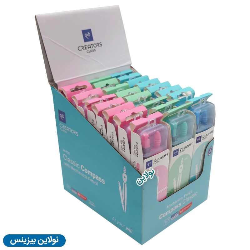 قیمت و خرید پرگار مکانیکال کلاسیک سی کلاس جعبه ای بسته 24 عددی کد CCMPC7 | نولاین بیزینس