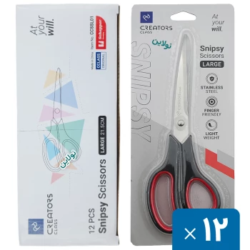 قیچی اسنیپسی سی کلاس سایز بزرگ جعبه 12 عددی کد CCSL01 Snipsy | نولاین بیزینس