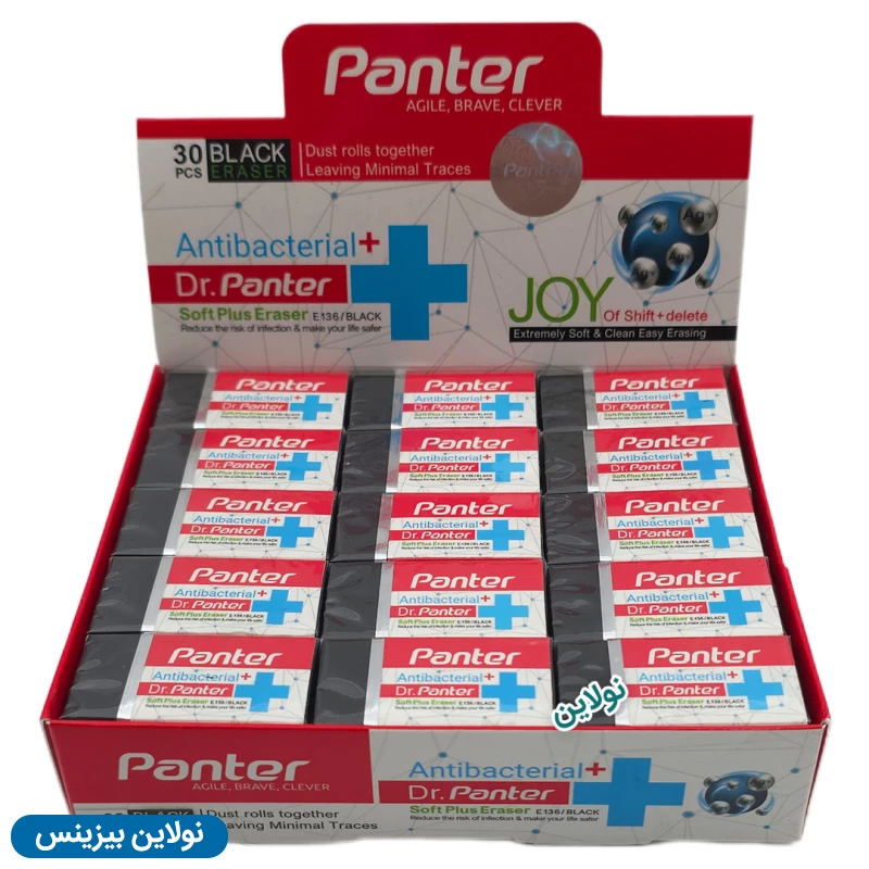 قیمت و خرید پاک کن آنتی باکتریال دکتر پنتر سایز کوچک بسته 30 عددی کد E134-140 | نولاین بیزینس